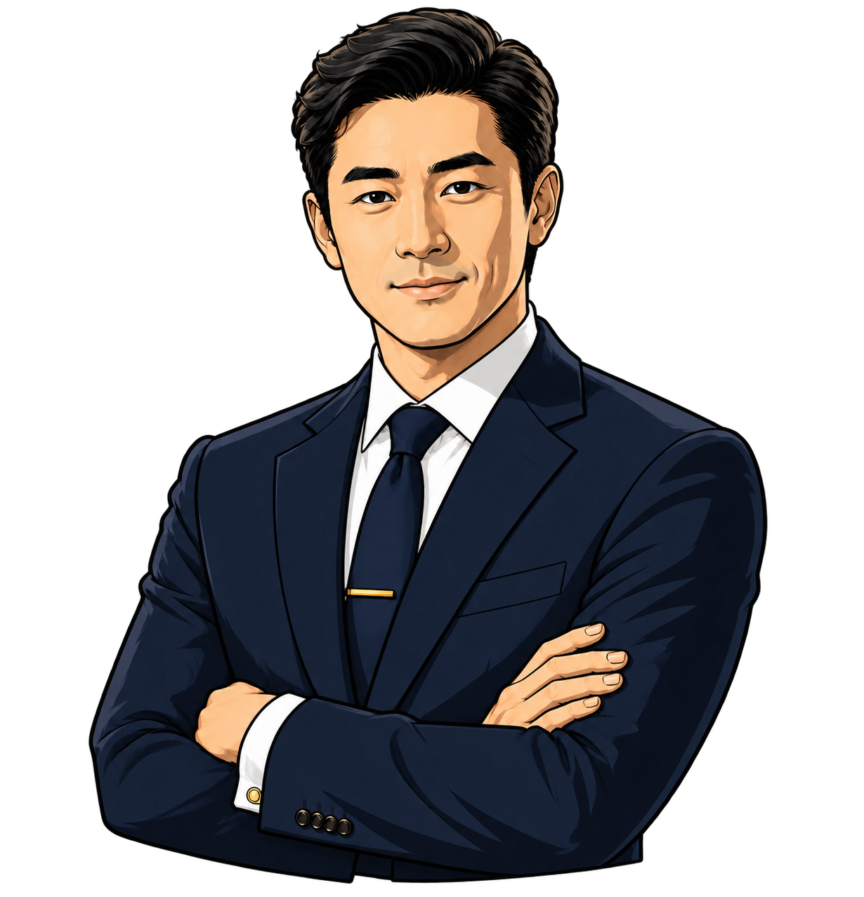 네이비 정장을 입은 여의도월배당과장